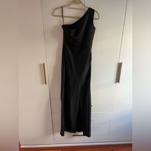 BHLDN black one shoulder dress